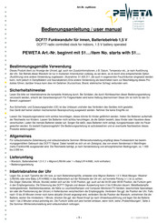 PEWETA DCF77 User Manual