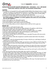 Bron COUCKE RACL01 Manual