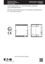 Eaton CROUSE-HINDS Ex - e Series Operating Instructions Manual
