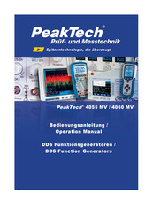PeakTech 4055 MV Operation Manual