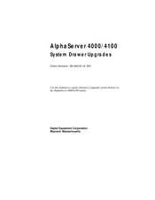 Digital Equipment AlphaServer 4100 Manual