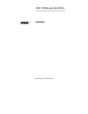 Digital Equipment DEC FDDIcontroller/EISA Installation Manual