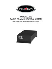 Firecom 210 Series Installation & Operation Manual