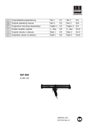Schneider Airsystems SIP 600 Original Operating Manual