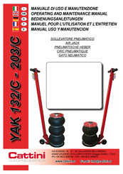 Cattini Oleopneumatica YAK 132/C Operating And Maintenance Manual
