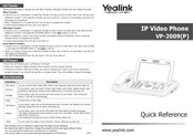 Yealink VP-2009P Quick Reference