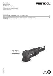 Festool 576024 Original Operating Manual