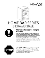 NEW AGE 3 DRAWER BASE HOME BAR Manual