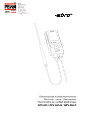 PEWA ebro GFX 460-B Manual