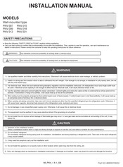 Airwell PNV009 Installation Manual