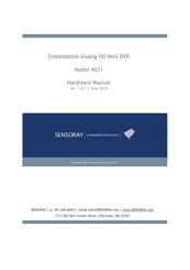 Sensoray 4031 Hardware Manual