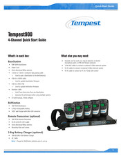 Tempest 900 Quick Start Manual