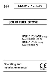 Haas+Sohn HSDZ 75.5 easy Operating And Installation Manual