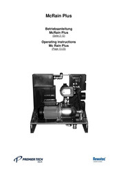 Premier Tech Aqua Rewatec McRain Plus Operating Instructions Manual