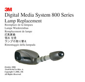 3M Digital Media Systems 800 Series Replacement Instruction
