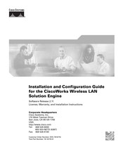 Cisco CiscoWorks WLSE 1130-19 Installation And Configuration Manual
