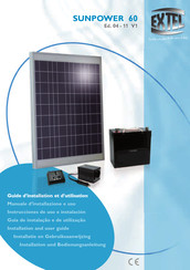 Extel SUNPOWER 60 Installation And User Manual