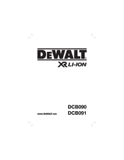 DeWalt XR LI-ION DCB091 Original Instructions Manual