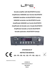 Ltc Audio ATM7000USB-BT Instruction Manual