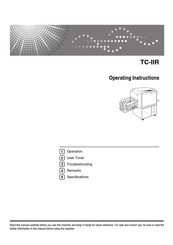 Ricoh TC-IIR Operating Instructions Manual
