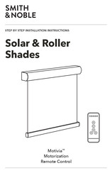 Smith & Noble Solar & Roller Shades Step By Step Installation Instructions