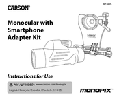 Carson Monopix MP-842IS Instructions For Use Manual