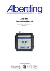 Alberding A10-RTK Instruction Manual