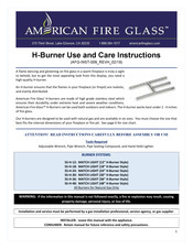 American Fire Glass SS-H-48 Use And Care Instructions Manual
