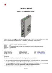 Triamec TSD80 Hardware Manual