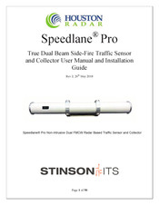 Houston Radar Speedlane Pro User Manual And Installation Manual