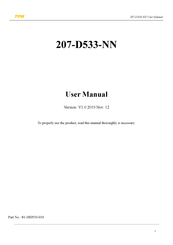 TPM 207-D533-NN User Manual