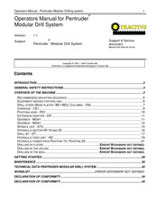 Tractive Pentruder Operator's Manual