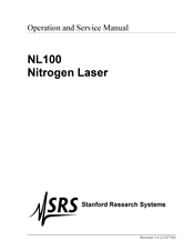 SRS Labs Nitrogen Laser NL100 Operation And Service Manual