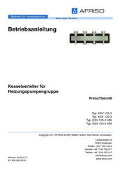 afriso PrimoTherm KSV 125-3 HW Operating Instructions Manual