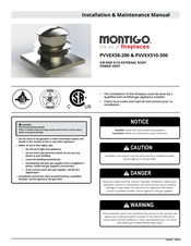 Montigo PVVEX510-300 Installation & Maintenance Manual