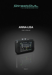 DirectOut Technologies ANNA-LISA User Manual
