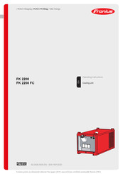 Fronius FK 2200 FC Operating Instructions Manual