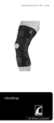 Össur UltraWrap Instructions For Use Manual