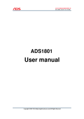 ADS ADS1801 User Manual
