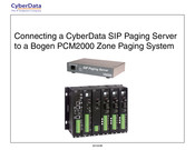 CyberData SIP PAGING ADAPTER Connecting