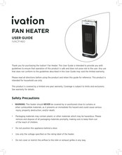 Ivation IVACFH60 User Manual