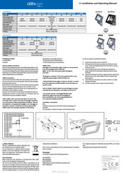 shada LED's light 300608 Installation And Operating Manual