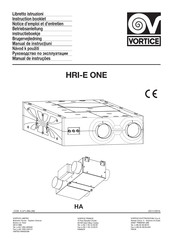Vortex HRI-E ONE Instruction Booklet