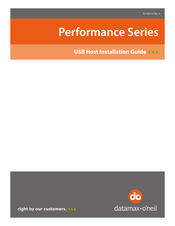Datamax Perfomance Series Installation Manual