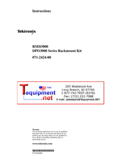 Tektronix RMD3000 Series Instructions Manual