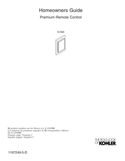 Kohler K-7420 Homeowner's Manual