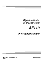 RKC INSTRUMENT AF110 Instruction Manual