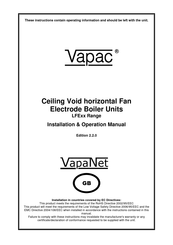 Vapac VapaNet LFE Series Installation & Operation Manual