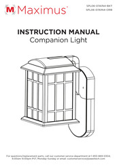 MAXIMUS Companion Light SPL06-07A1N4-ORB Instruction Manual
