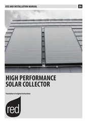 RED HIGH PERFORMANCE SOLAR COLLECTOR Translation Of Original Instructions